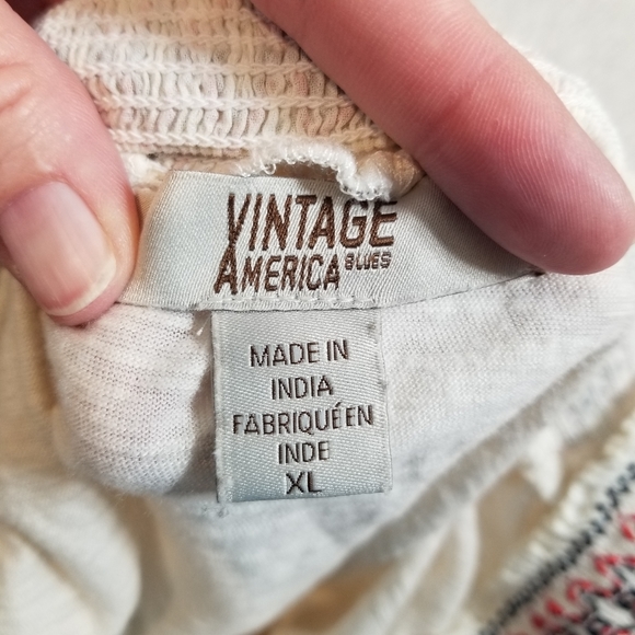 Vintage America Boho Top Size 1X - Picture 6 of 6